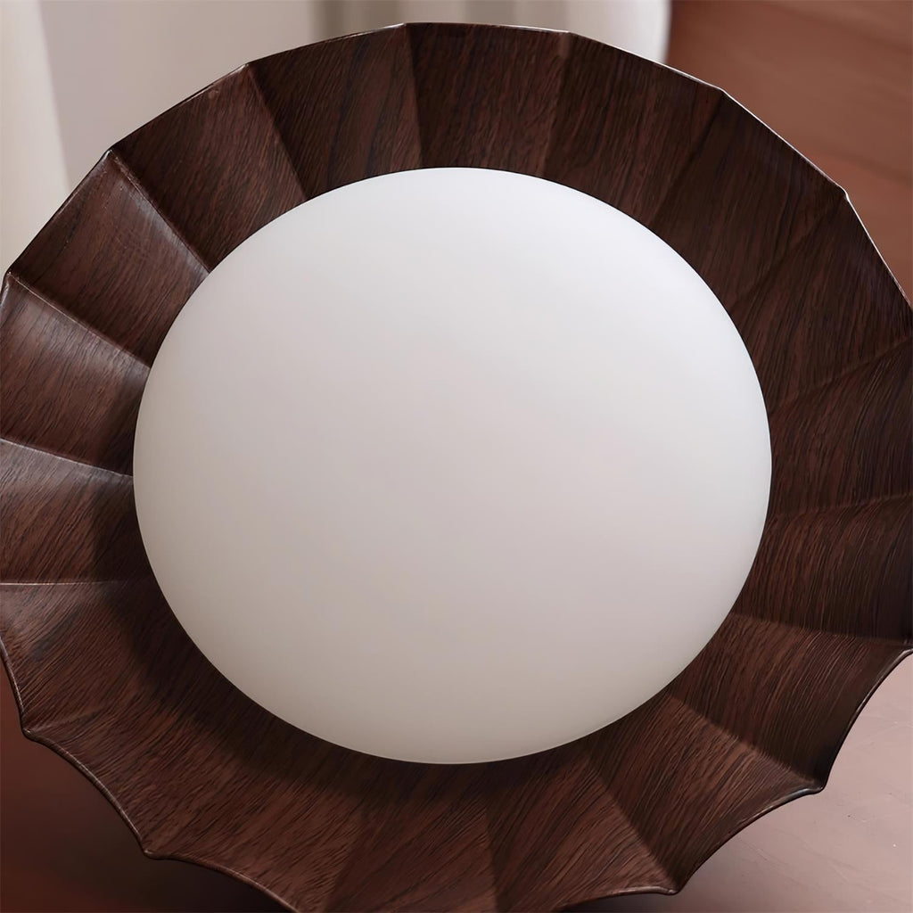 Scalloped LED Ceiling Light in Warm White