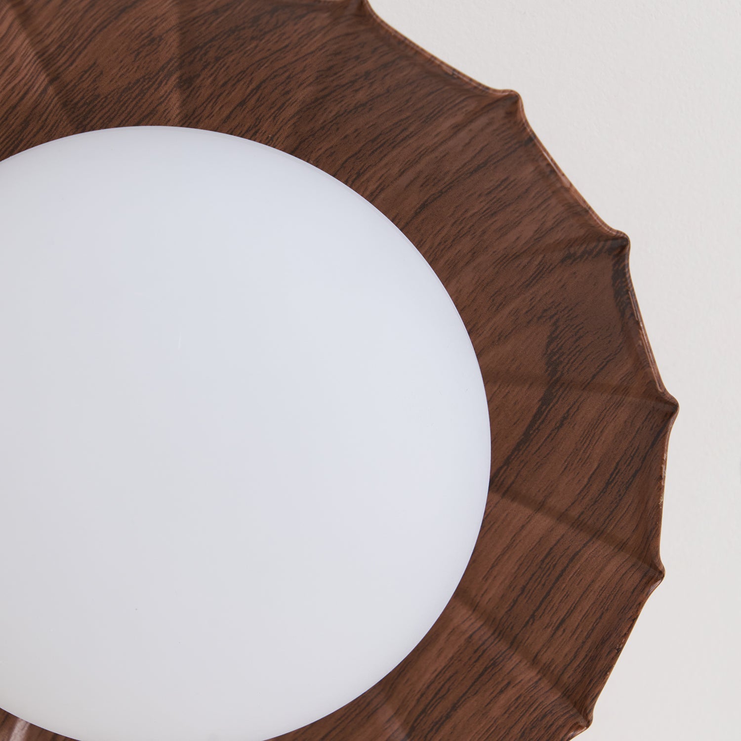 Scalloped LED Ceiling Light in Warm White