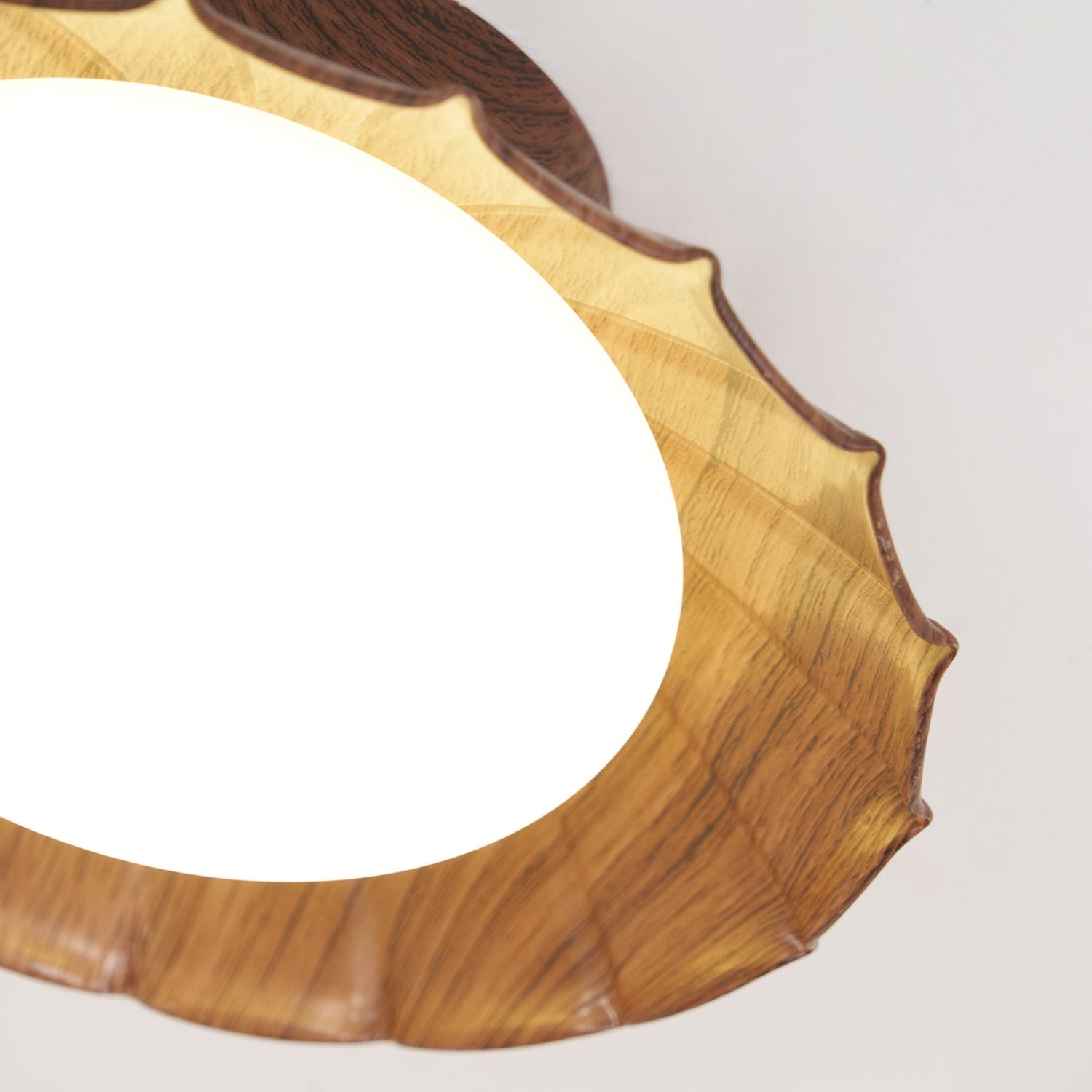 Scalloped LED Ceiling Light in Warm White