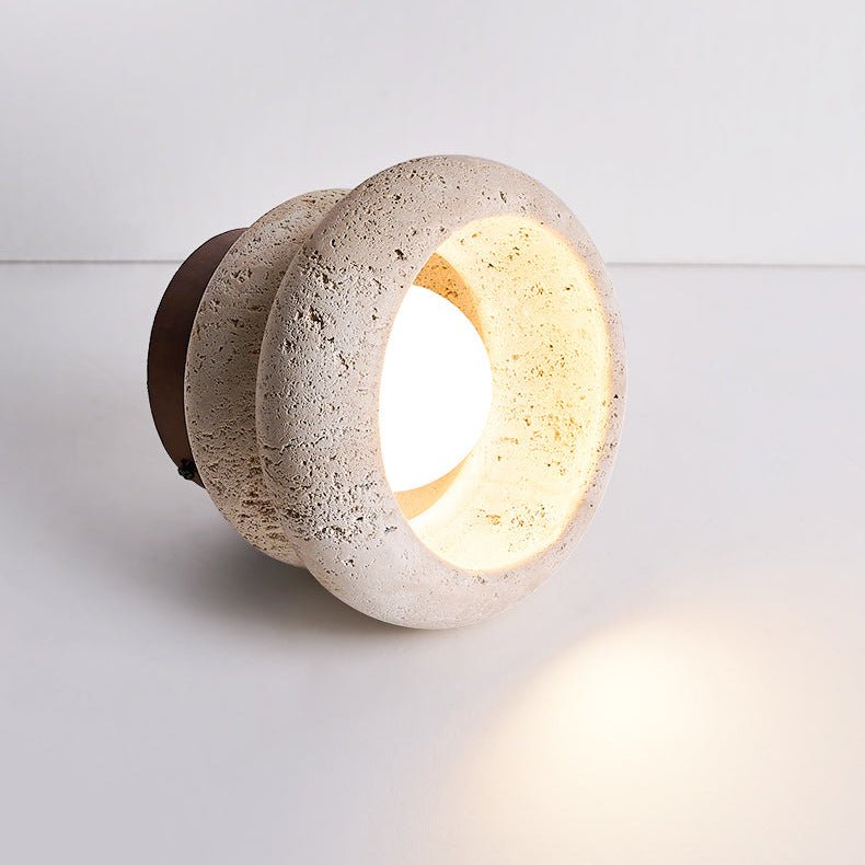Sculpted Stone Effect Ceiling Light – Modern Indoor Fixture