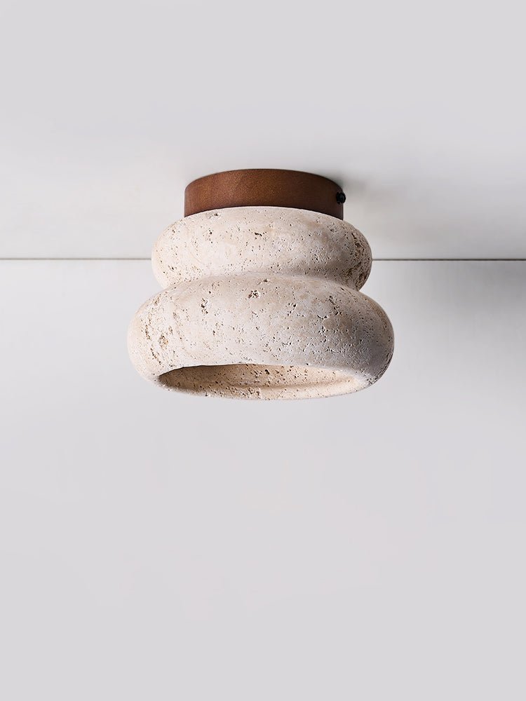 Sculpted Stone Effect Ceiling Light – Modern Indoor Fixture