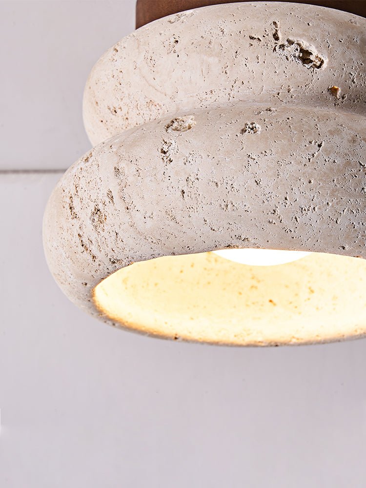 Sculpted Stone Effect Ceiling Light – Modern Indoor Fixture