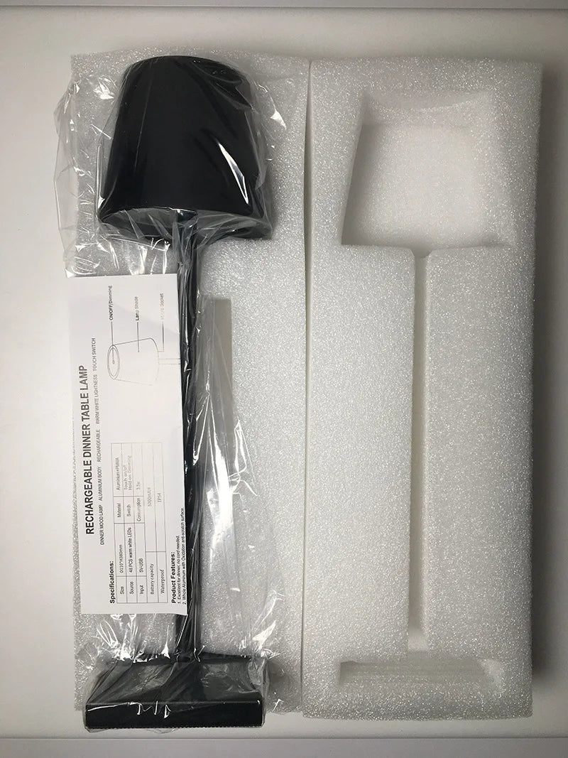 Rechargeable LED Table Lamp Cordless Dimmable Nordic Style