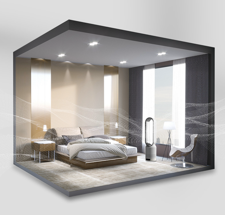 Home Air Circulation & Purification Tower Quiet 8-Speed Control