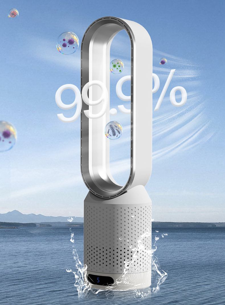 Home Air Circulation & Purification Tower Quiet 8-Speed Control