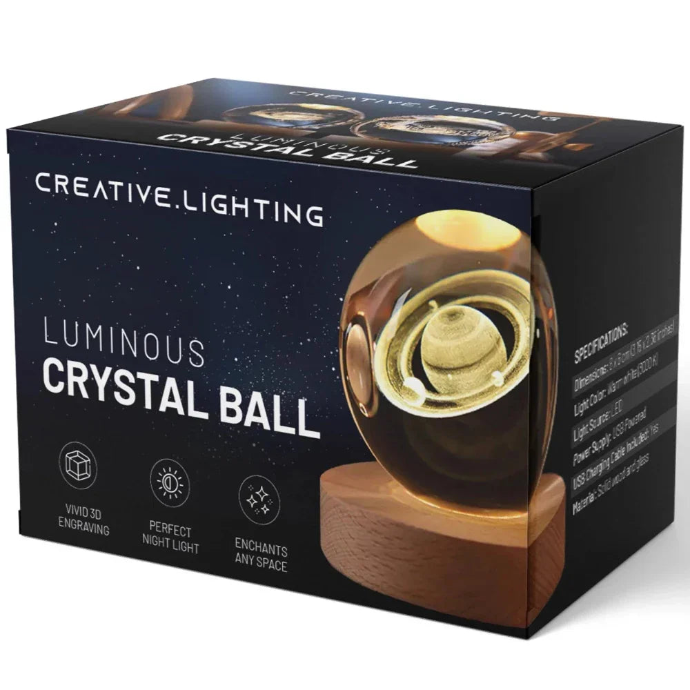 Glowing 3D Planet Light Ambient Space Night Lamp