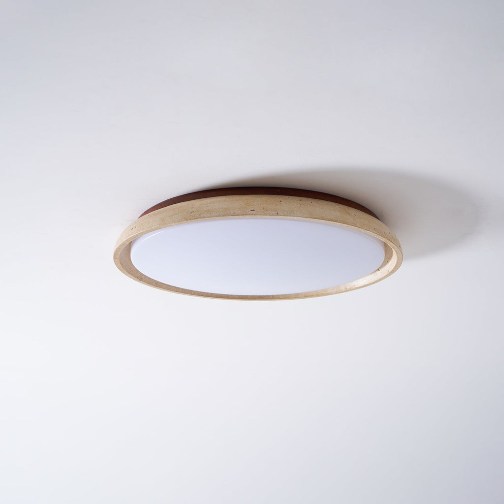 Modern Stone Effect Ceiling Light with Warm LED