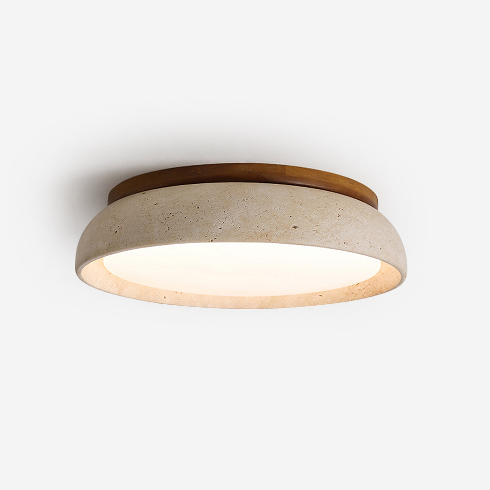 Modern Stone Effect Ceiling Light with Warm LED