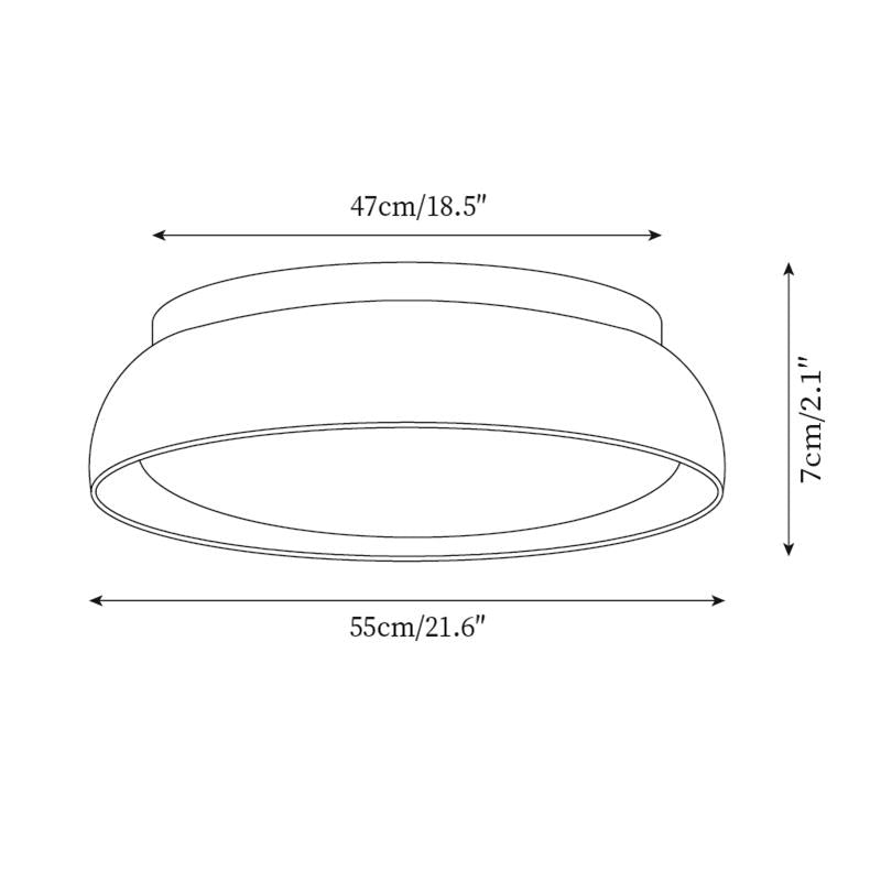 Modern Stone Effect Ceiling Light with Warm LED