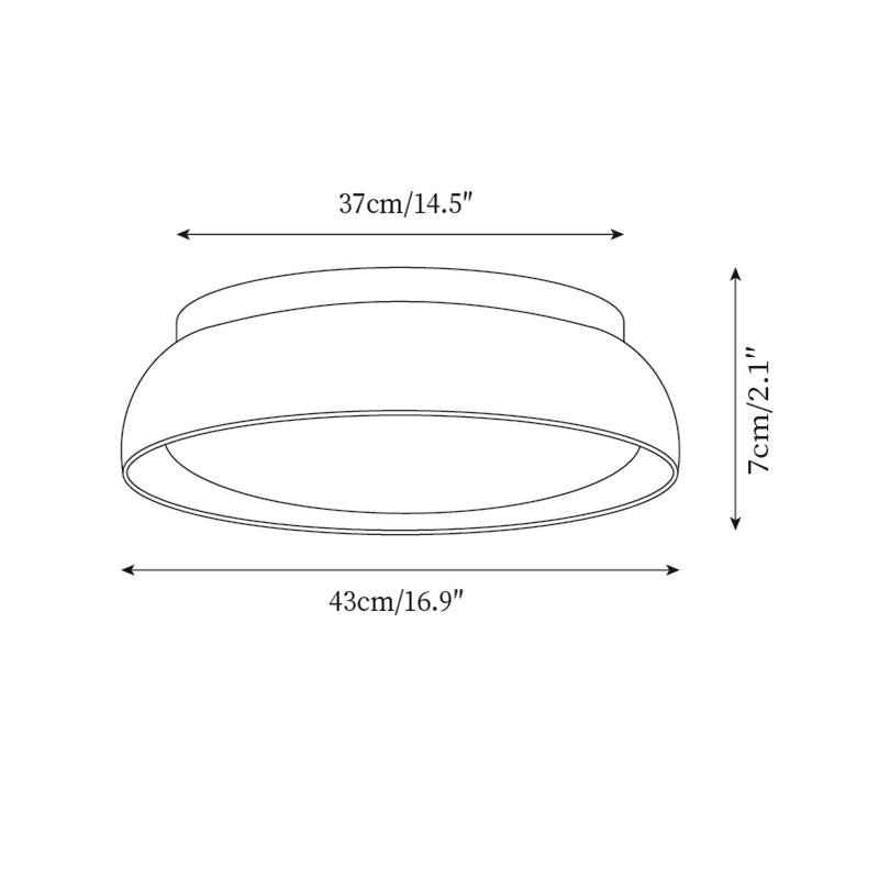 Modern Stone Effect Ceiling Light with Warm LED