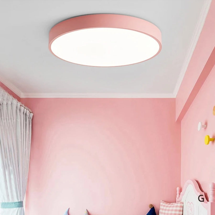 Round Flush Ceiling Light Adjustable LED Lighting for Rooms