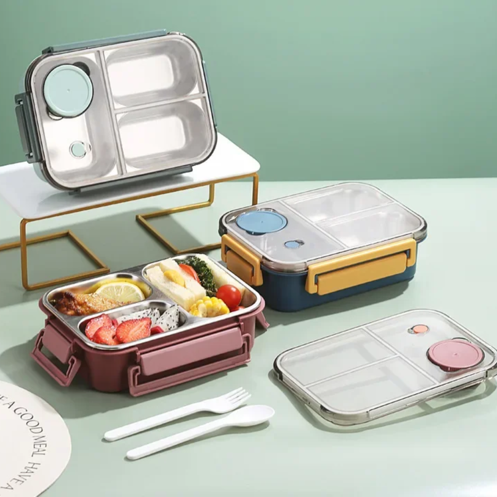 Portable Thermal Food Container Secure Leak-Proof Lunch Box