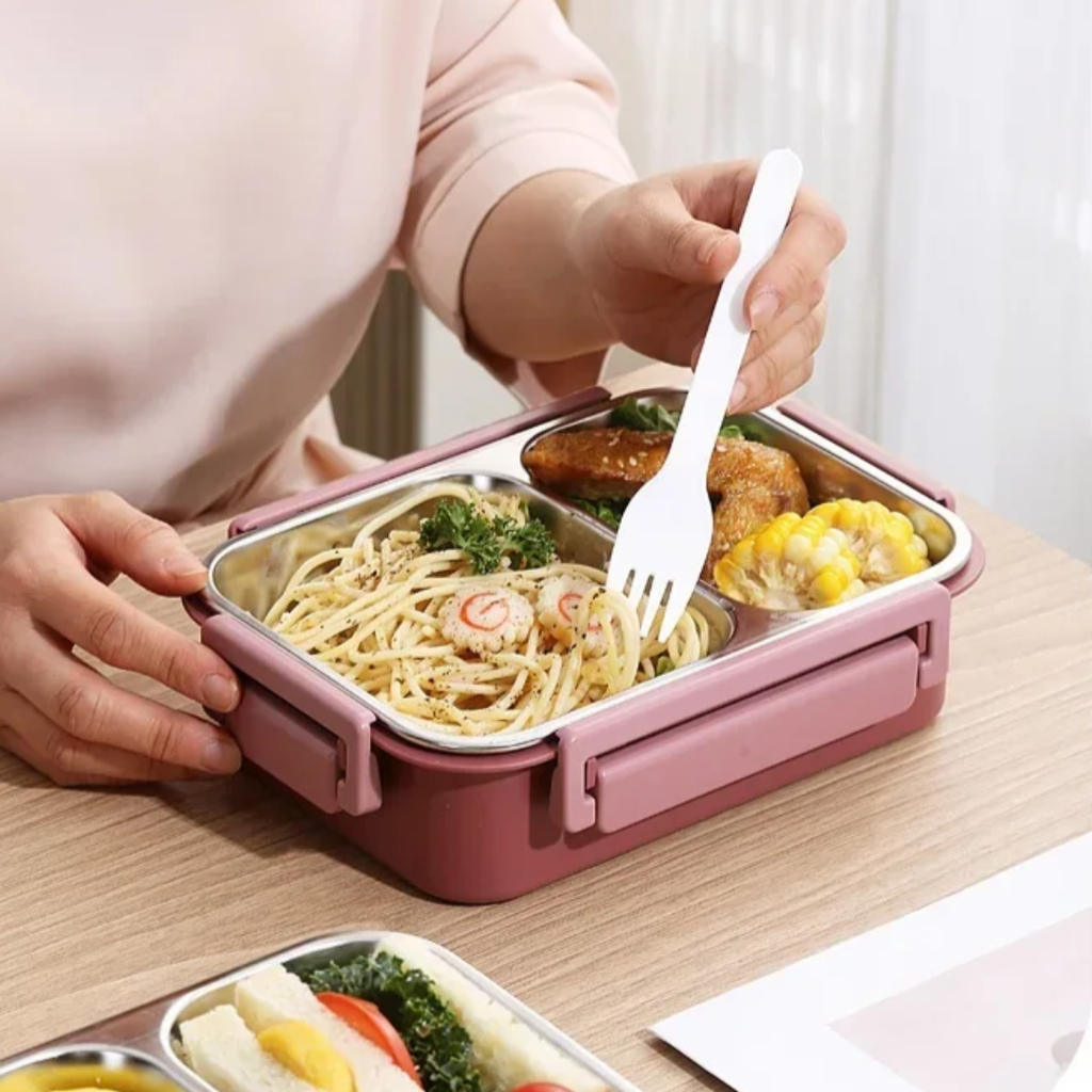 Portable Thermal Food Container Secure Leak-Proof Lunch Box