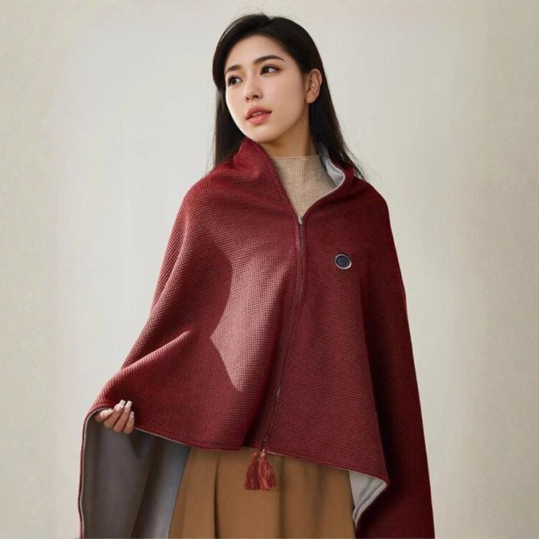 Heated Wearable Shawl Portable USB Warm Wrap for Everyday Use
