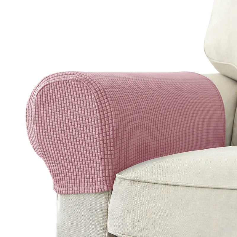 Stretch Armrest Covers Set Non Slip Quilted Design