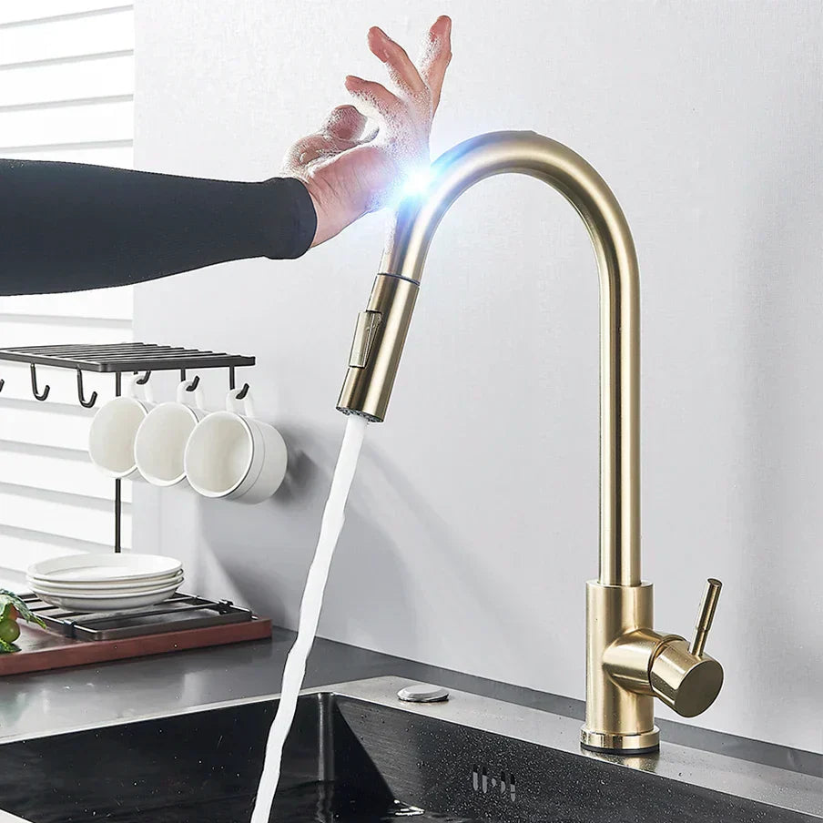 Sensor Activated Kitchen Tap with Extendable Spout