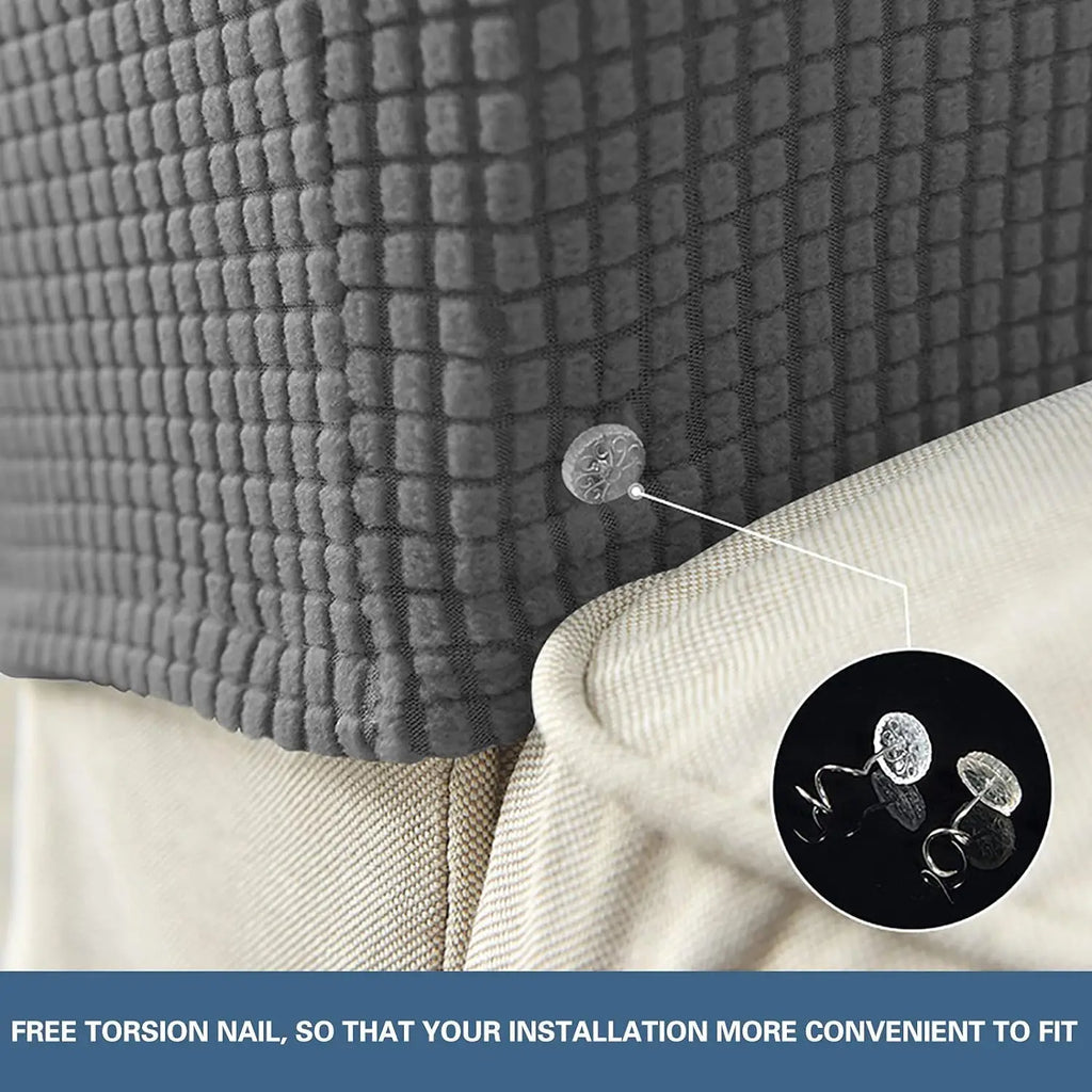 Stretch Armrest Covers Set Non Slip Quilted Design