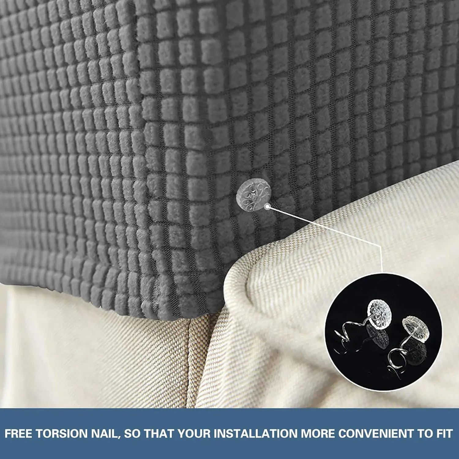 Stretch Armrest Covers Set Non Slip Quilted Design