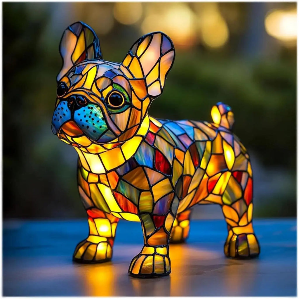 Decorative Dog Table Lamp Colourful Fantasy Accent Lighting