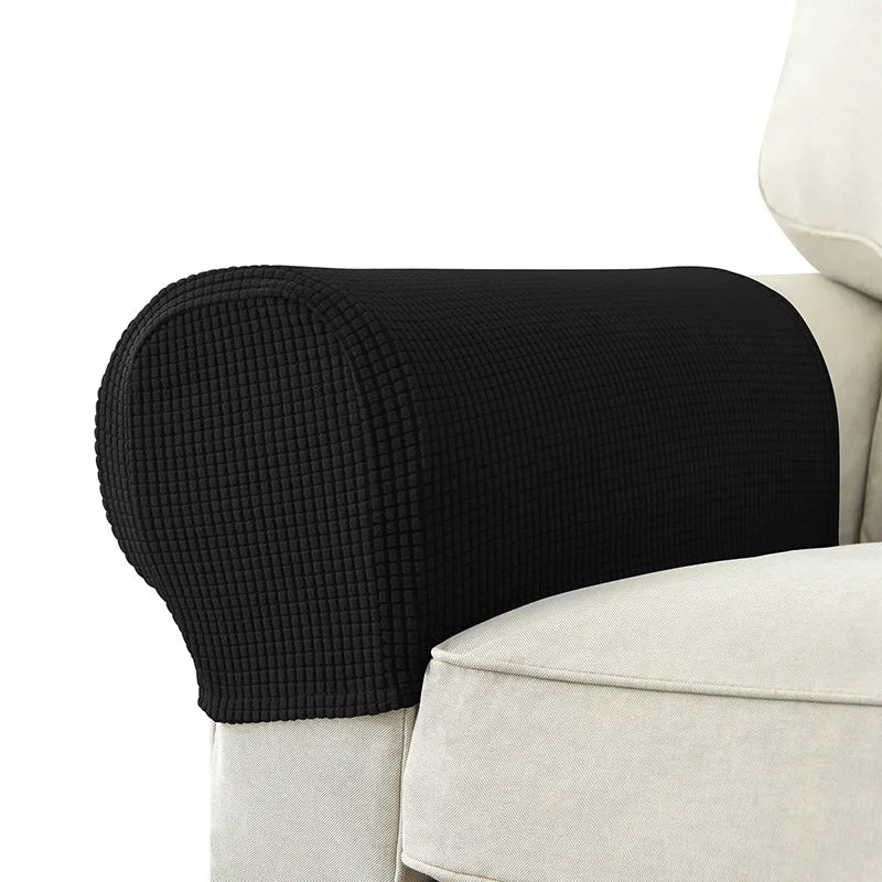 Stretch Armrest Covers Set Non Slip Quilted Design