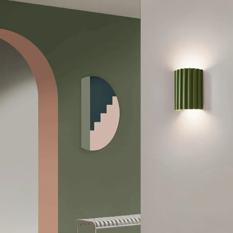 Modern Ribbed Wall Light Minimalist Scandinavian Wall Lighting