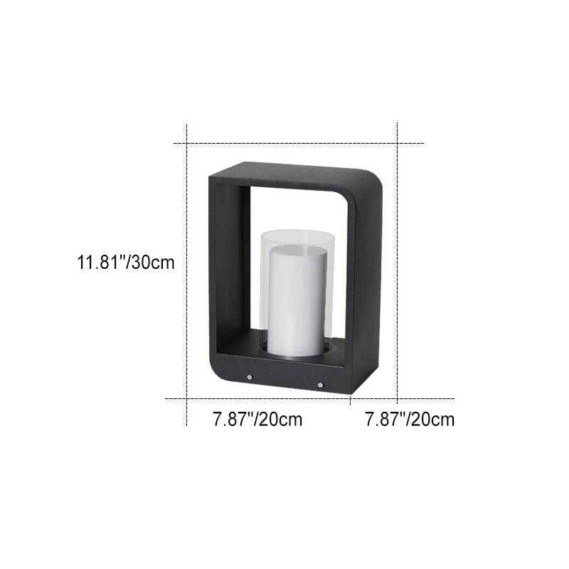 Outdoor LED Path Light Contemporary Square Garden Lighting