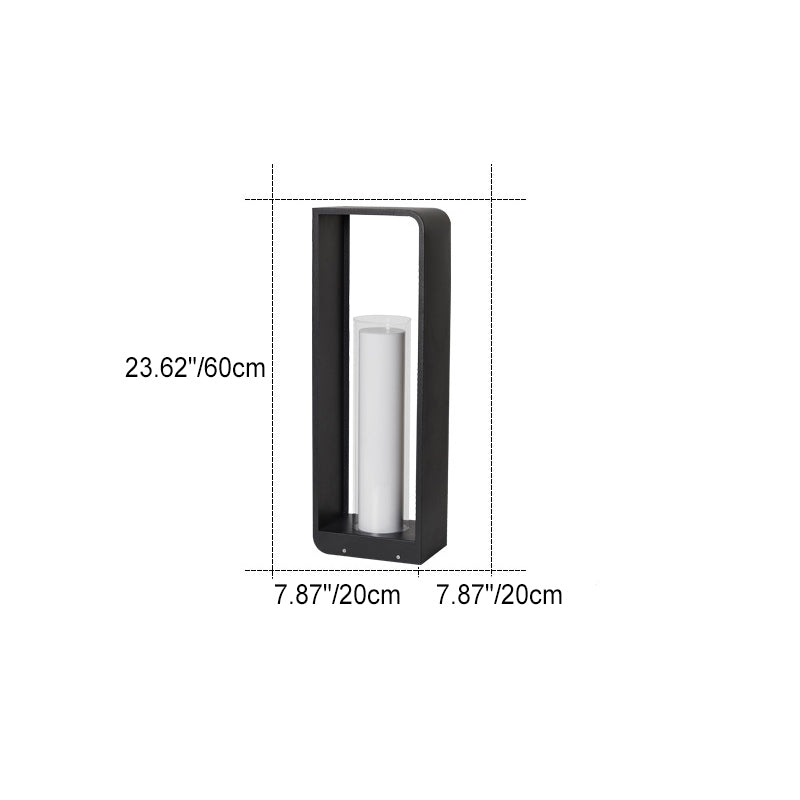Outdoor LED Path Light Contemporary Square Garden Lighting