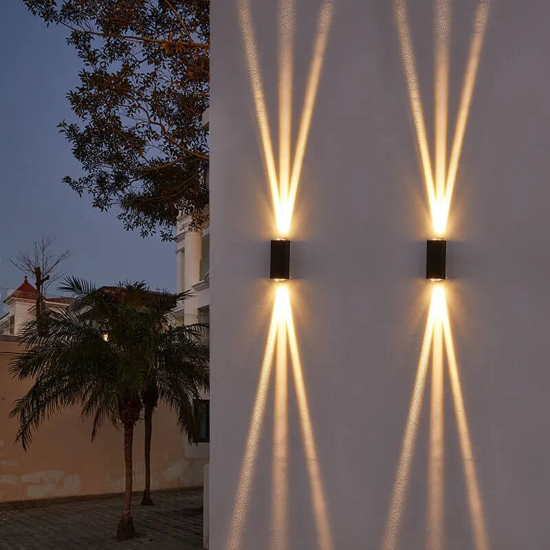 Outdoor Wall Mounted LED Light Modern Rectangular Patio Lighting