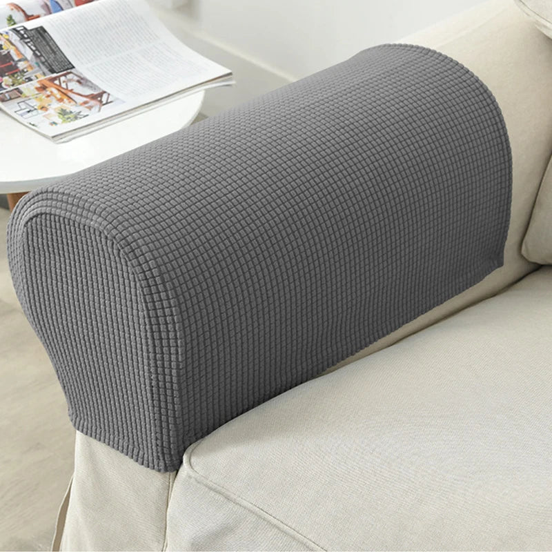 Stretch Armrest Covers Set Non Slip Quilted Design
