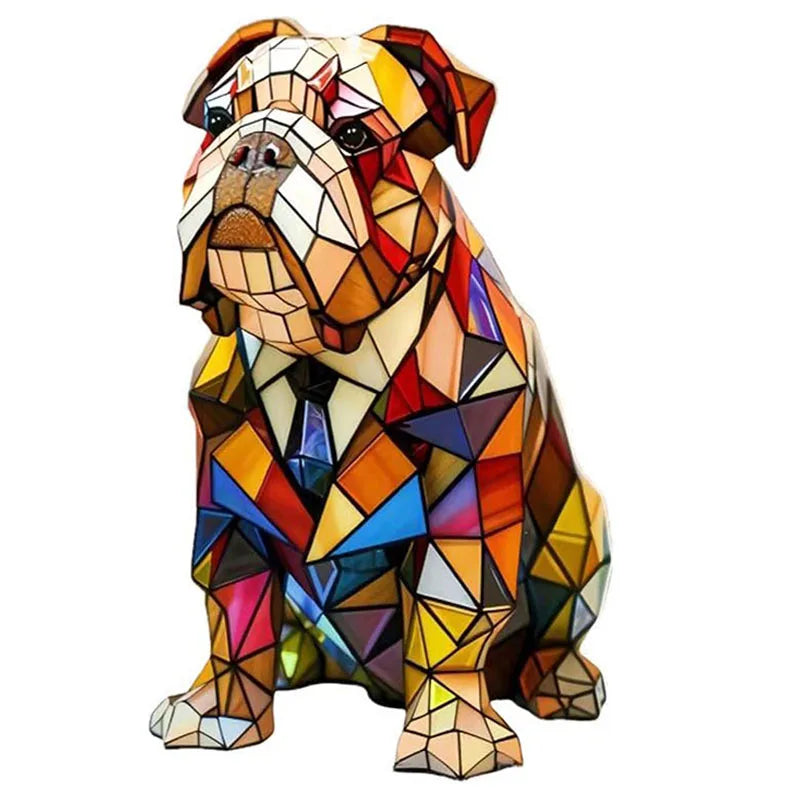 Decorative Dog Table Lamp Colourful Fantasy Accent Lighting