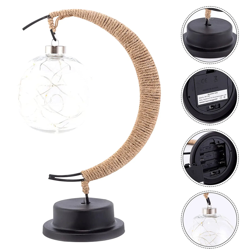 Moon Shaped Table Lamp Soft Ambient LED Decorative Light