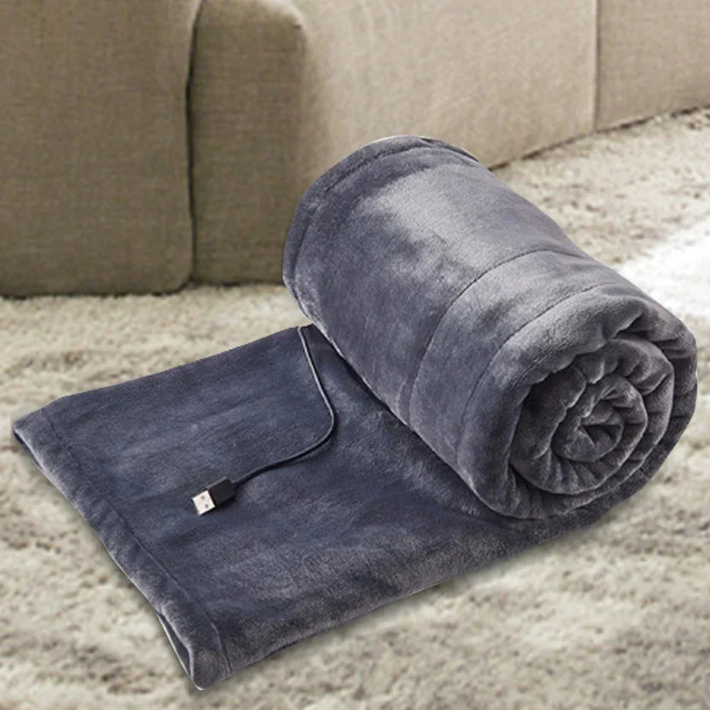 USB Powered Heated Blanket Personal Warmth for Home & Office