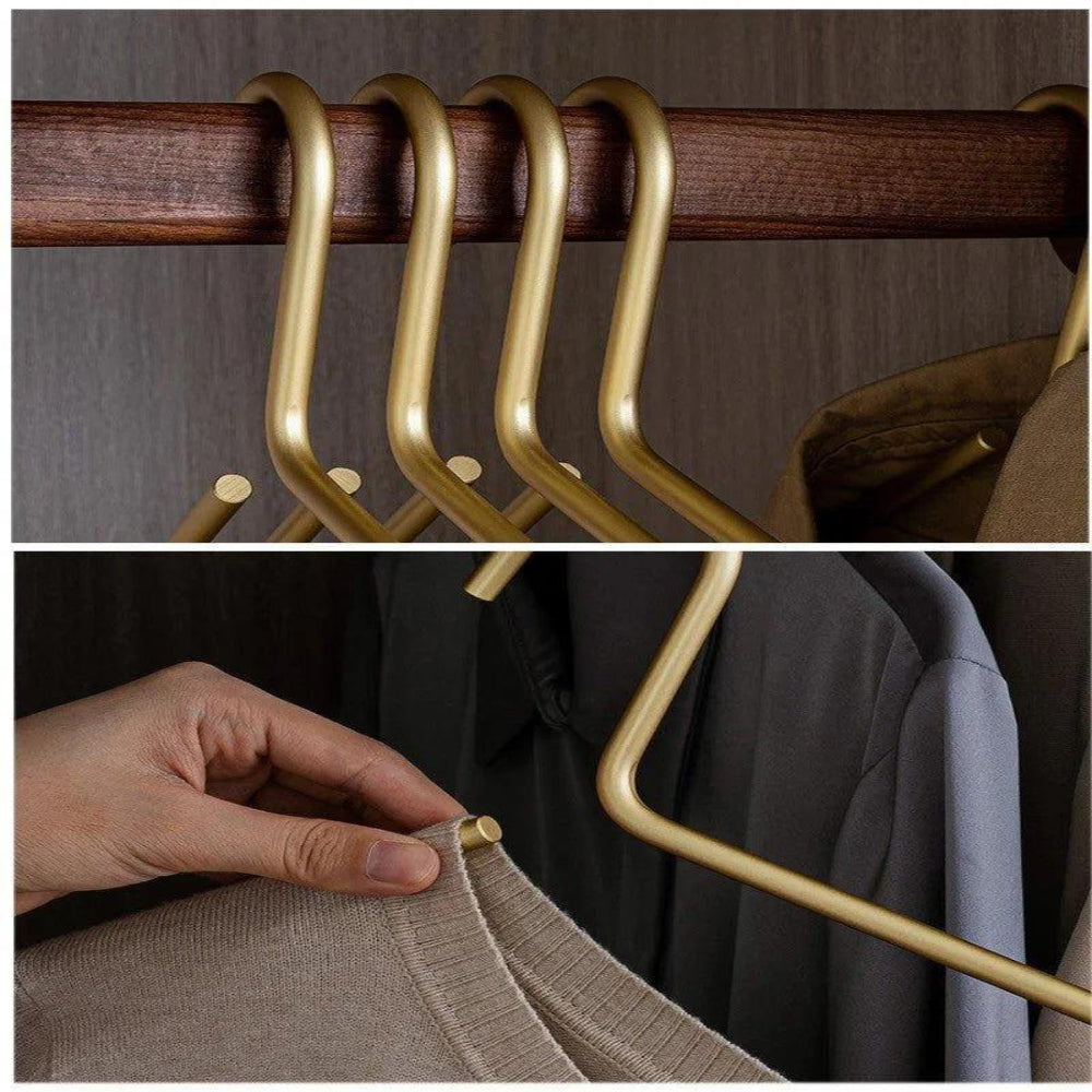 5-Piece Non-Slip Clothes Hanger Set Slim Wardrobe Organisers