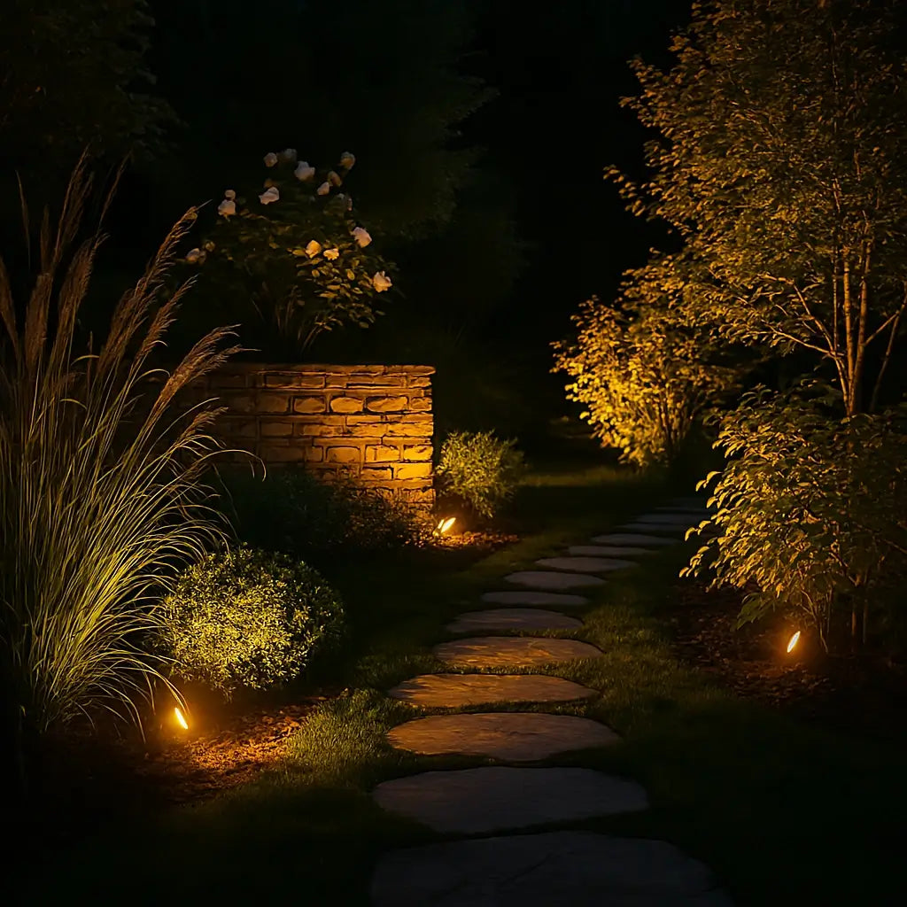 Adjustable Solar Outdoor Spotlight Multi-Colour Garden Light