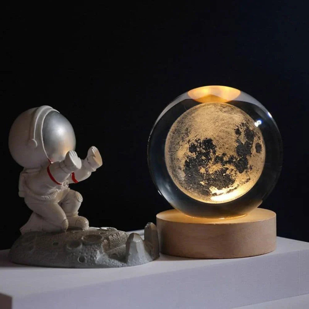 Glowing 3D Planet Light Ambient Space Night Lamp