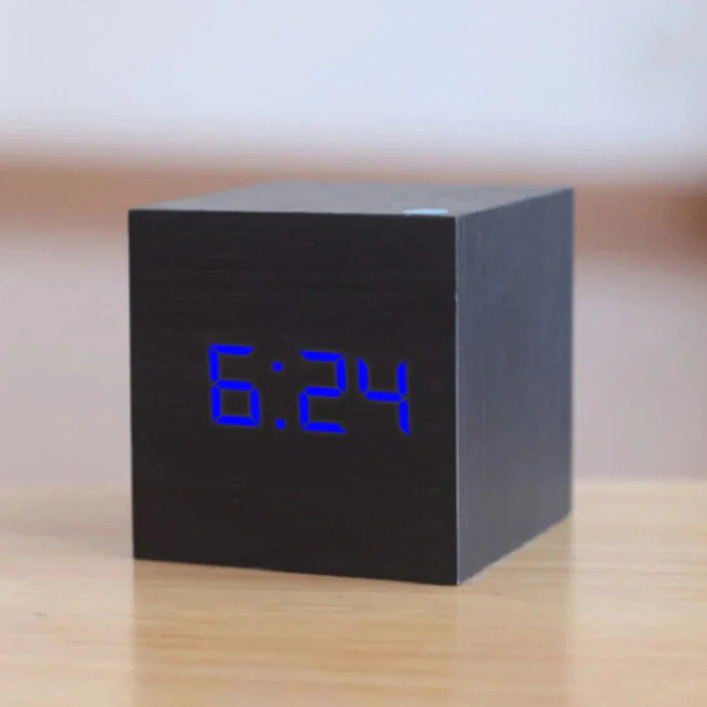 Mini LED Digital Alarm Clock with Date & Temperature