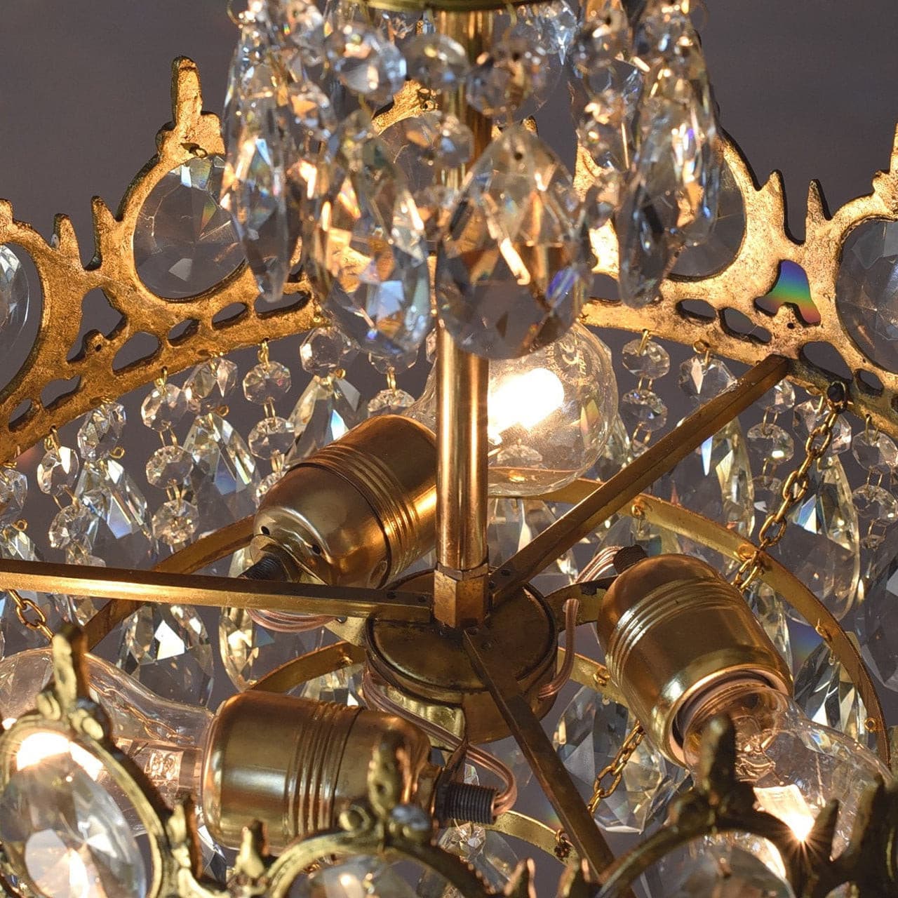 Aurelia Brass Crystal Chandelier