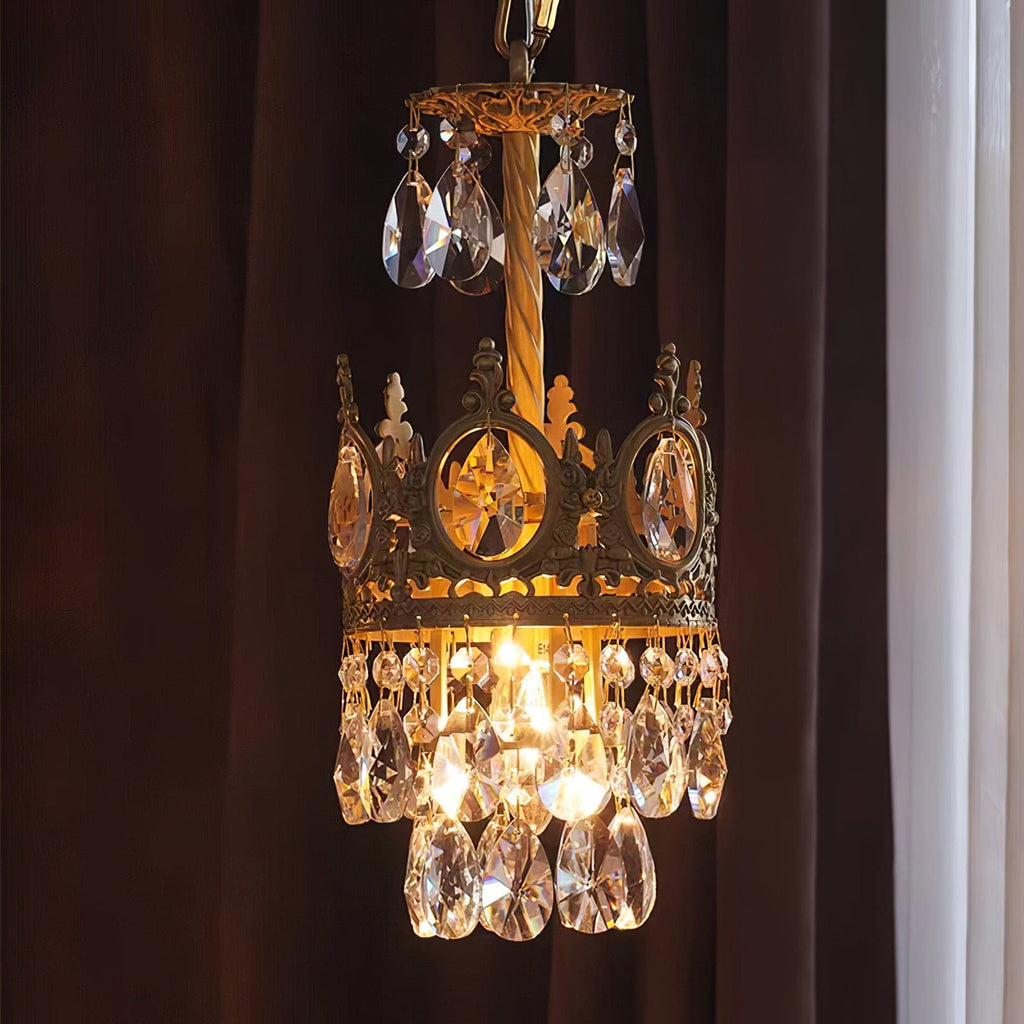 Aurelia Brass Crystal Chandelier