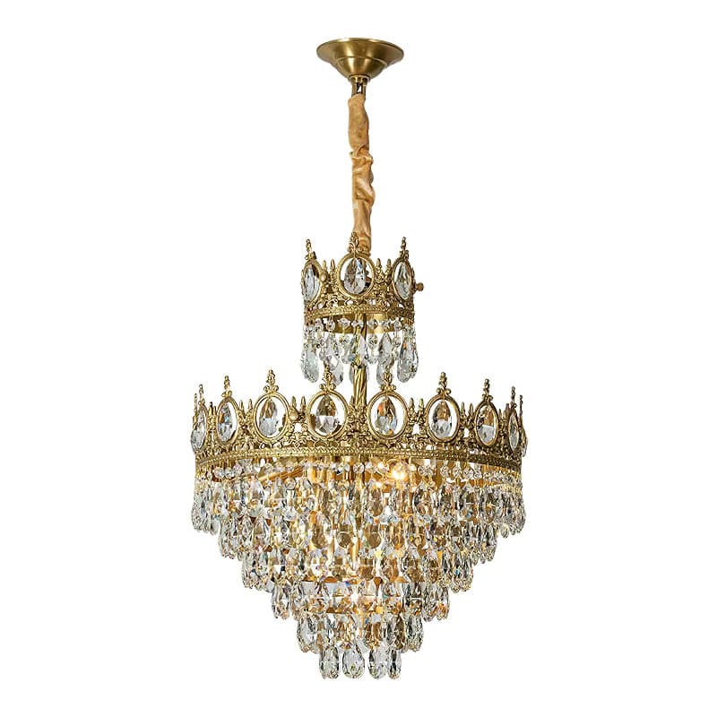 Aurelia Brass Crystal Chandelier