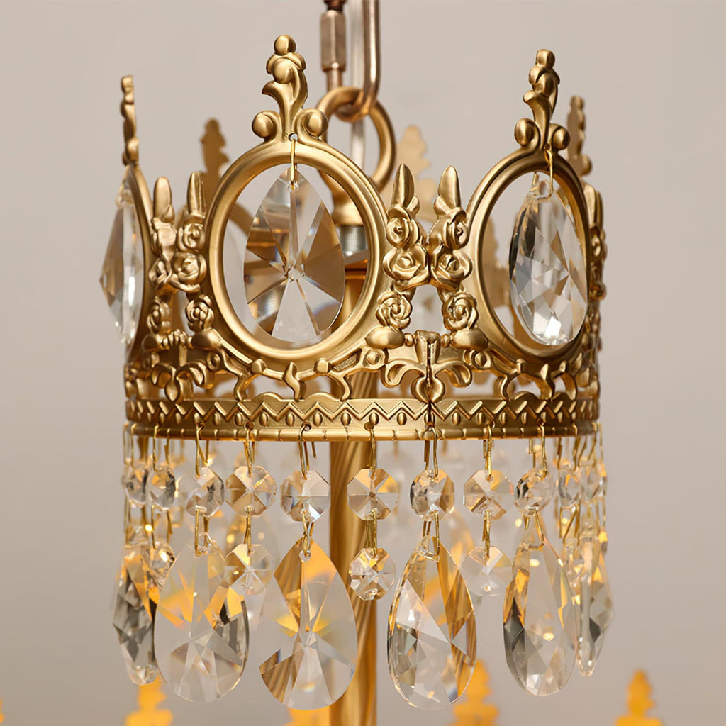 Aurelia Brass Crystal Chandelier