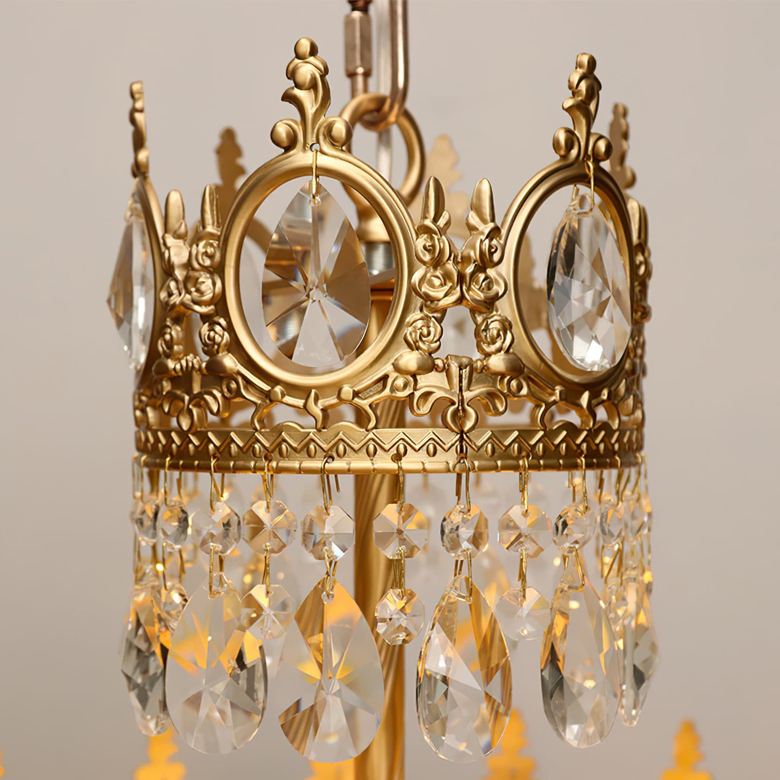 Aurelia Brass Crystal Chandelier
