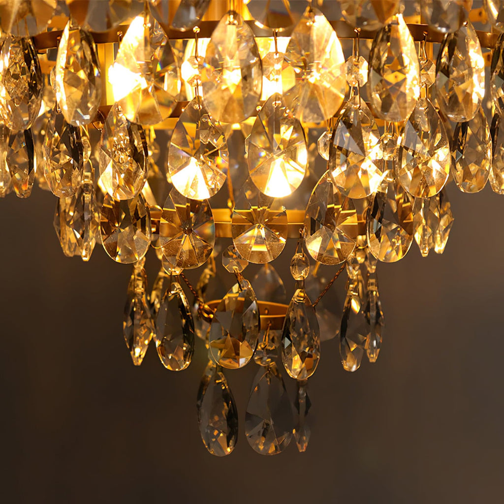 Aurelia Brass Crystal Chandelier