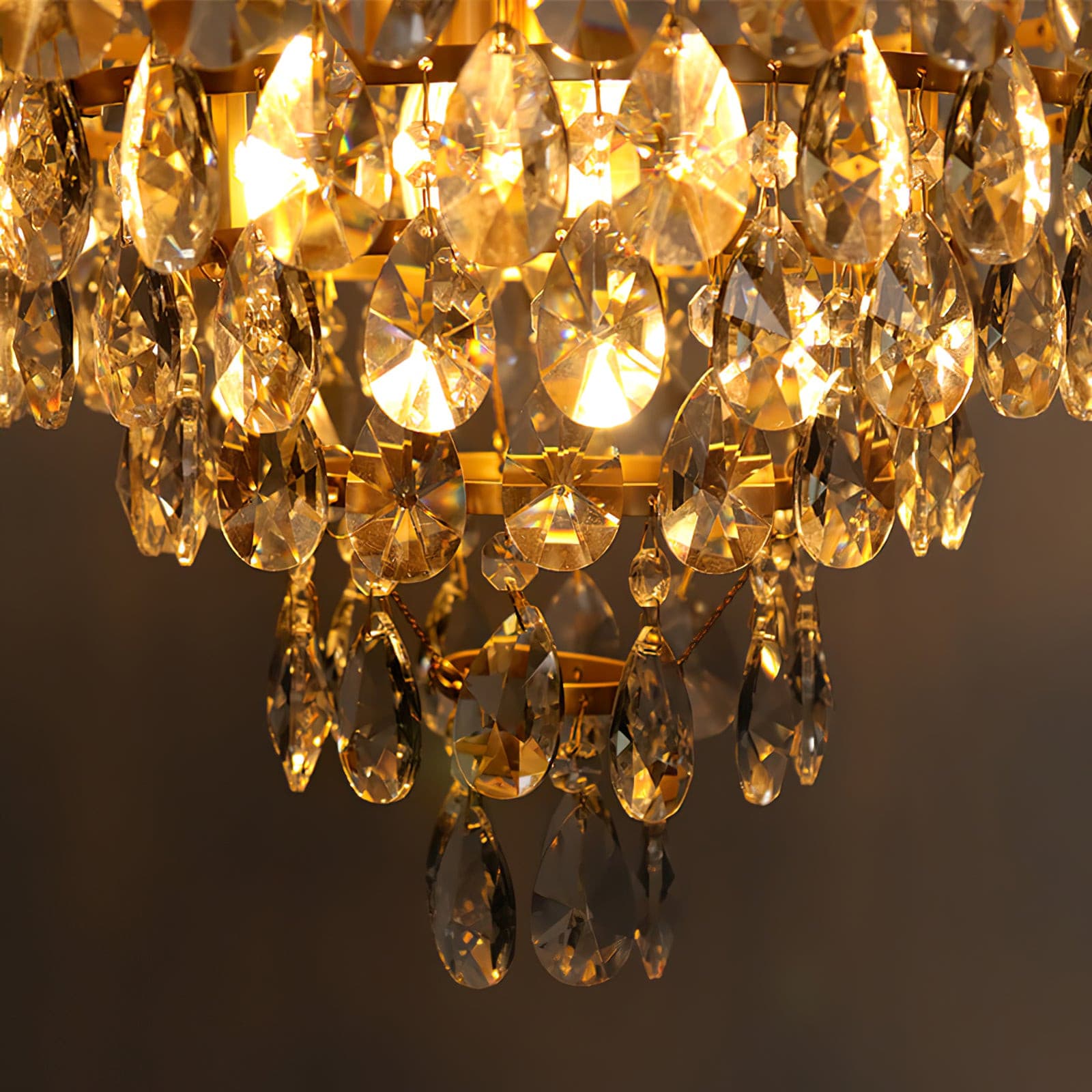 Aurelia Brass Crystal Chandelier