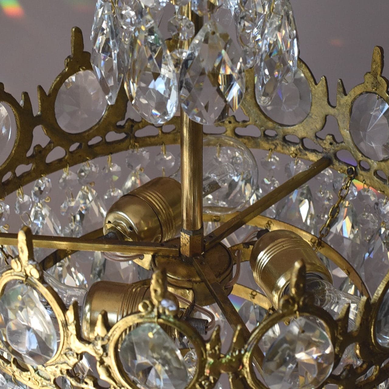 Aurelia Brass Crystal Chandelier