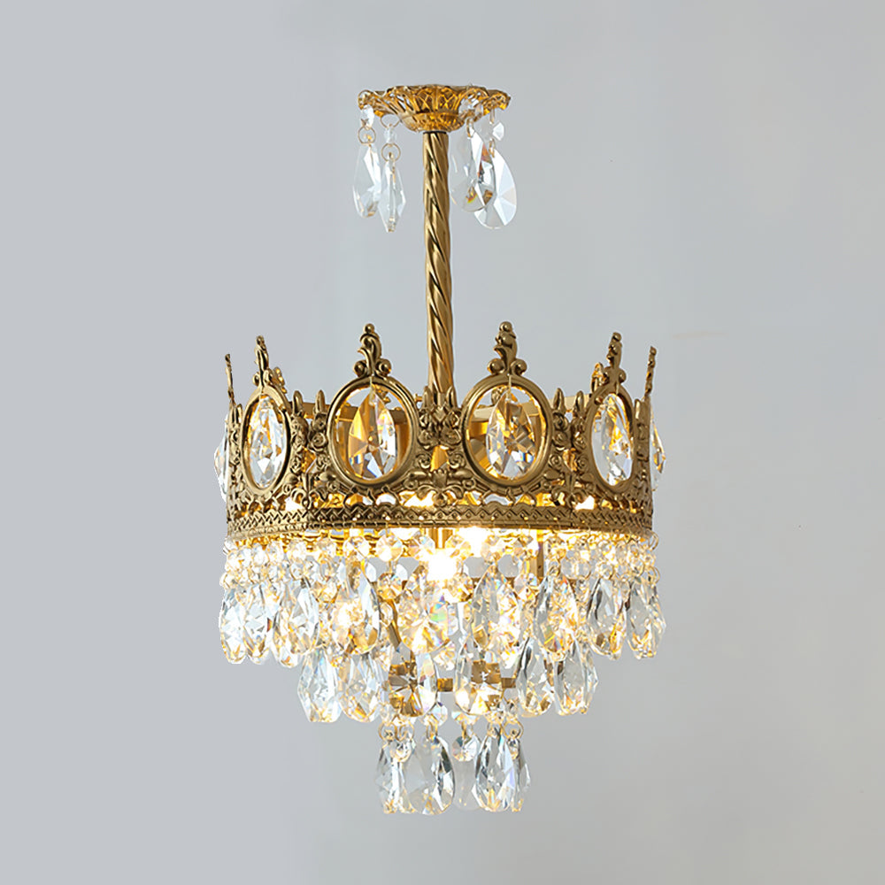 Aurelia Brass Crystal Chandelier