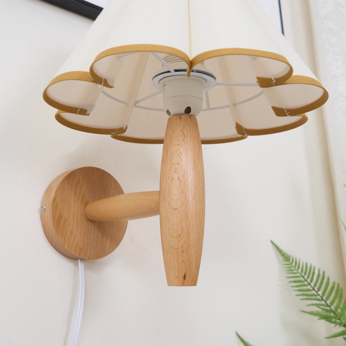 Lumo Fluted Plug-In Wall Lamp
