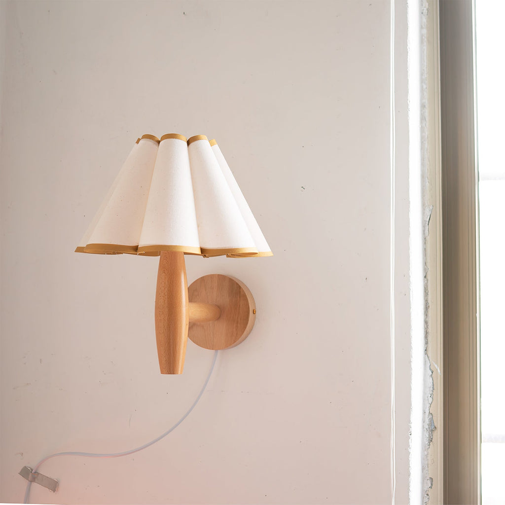Lumo Fluted Plug-In Wall Lamp