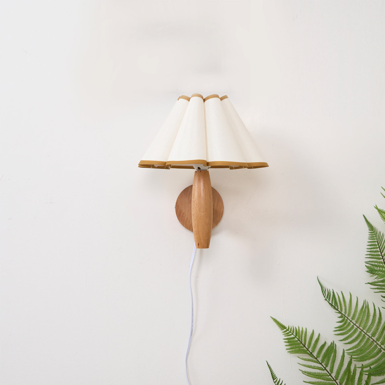 Lumo Fluted Plug-In Wall Lamp