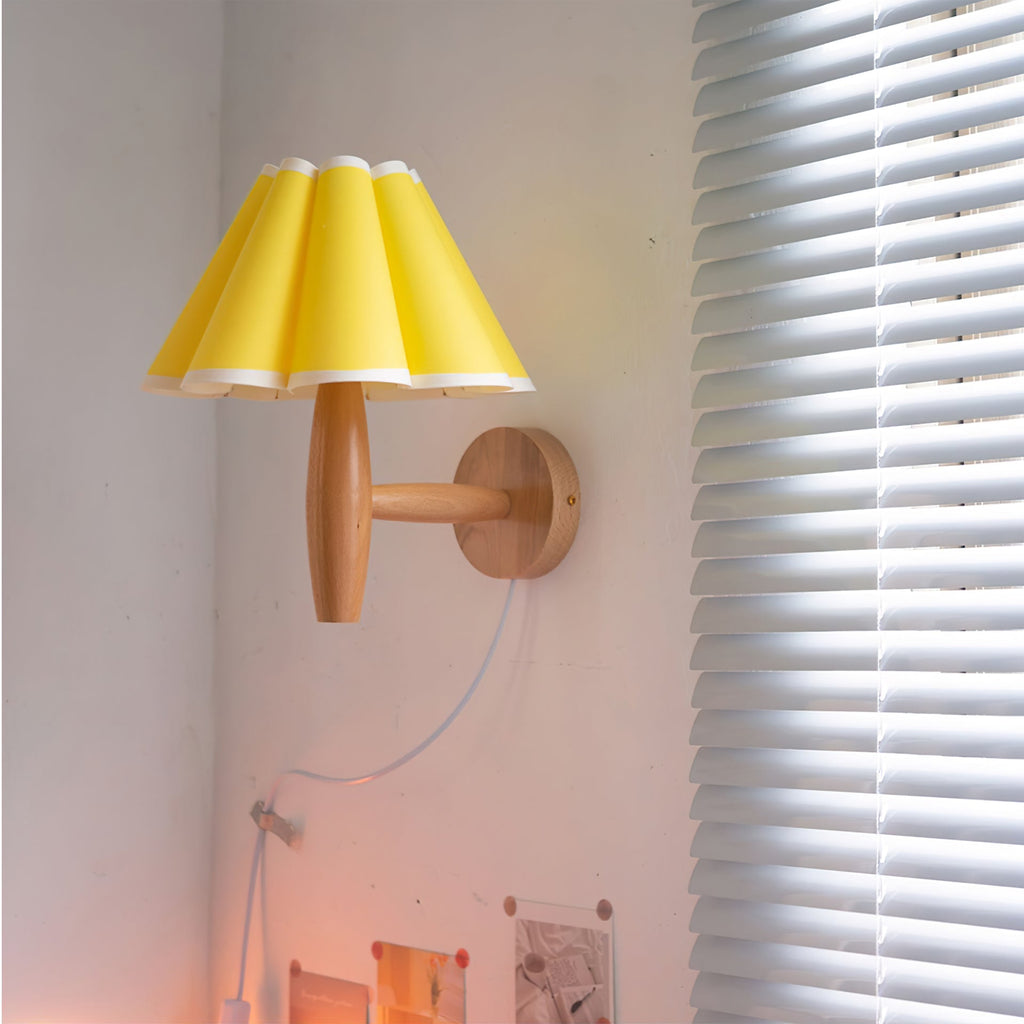 Lumo Fluted Plug-In Wall Lamp