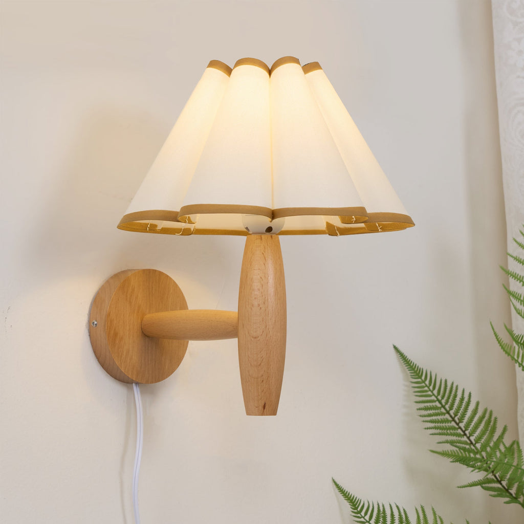 Lumo Fluted Plug-In Wall Lamp